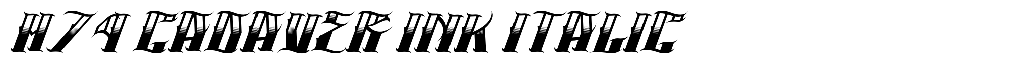 H74 Cadaver Ink Italic image